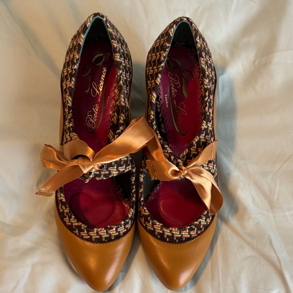 Poetic License Multicolor Heels with Bow